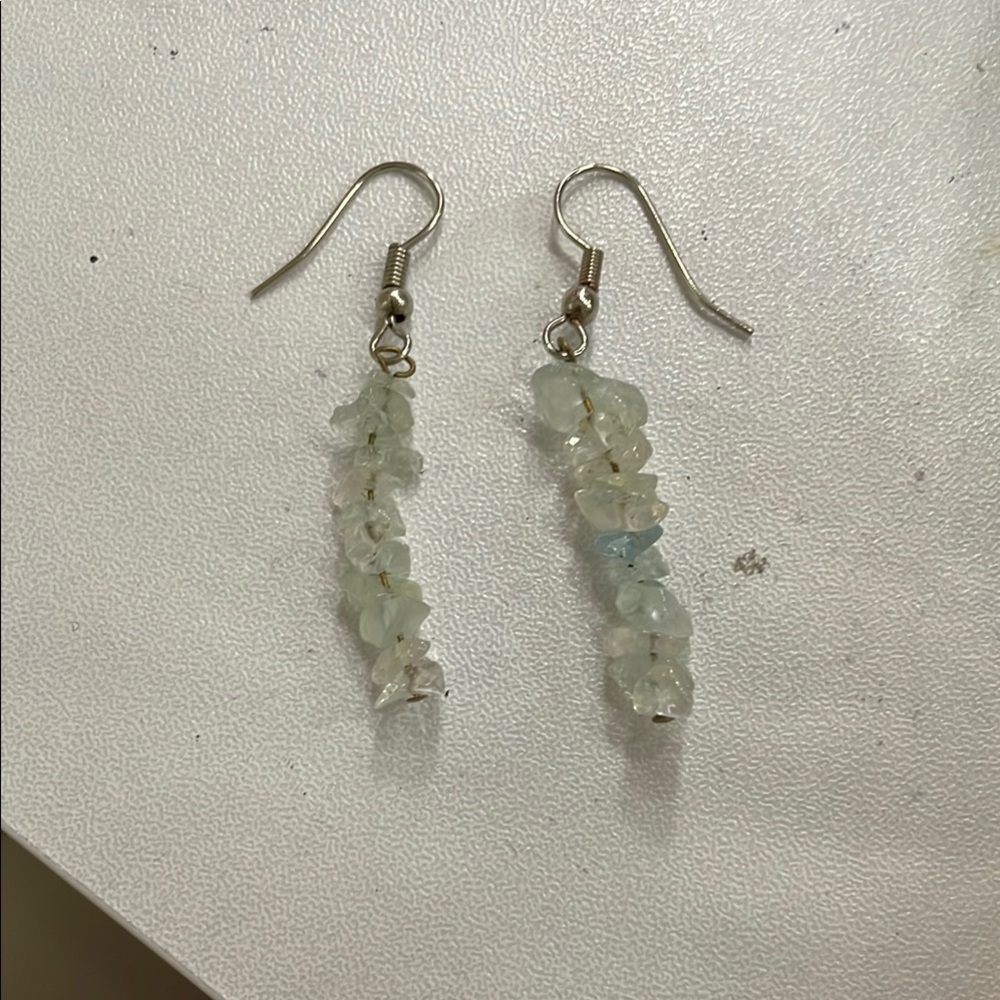Blue/Green Fluorite Earrings